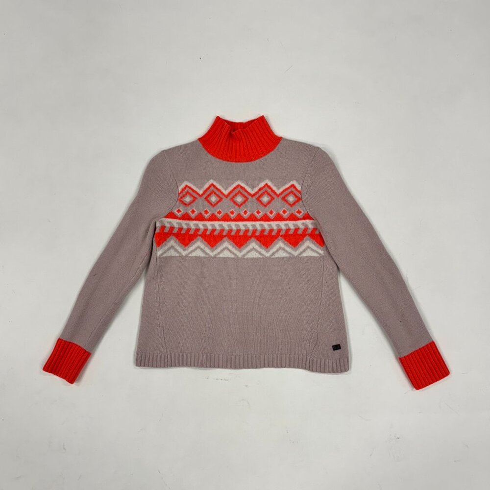 Fire + Ice Fair Isle Turtleneck Sweater | Wool Cashmere Blend